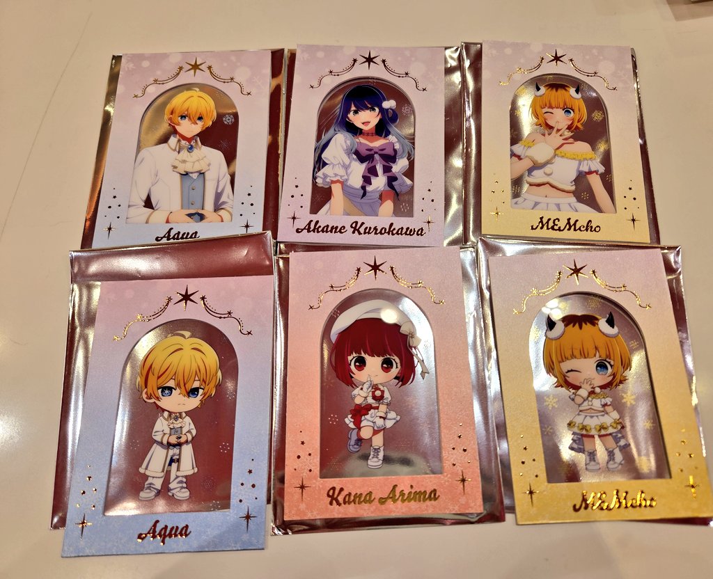 交換】 推しの子 スイパラ コラボ 缶バッジ クリアカード アクスタ