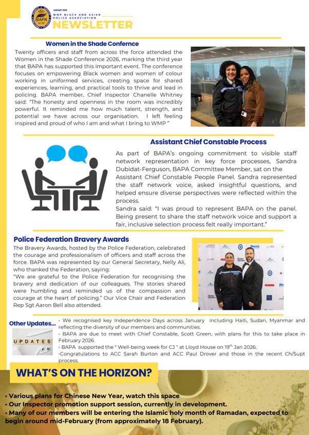 West Mids Black and Asian Police Association tweet media