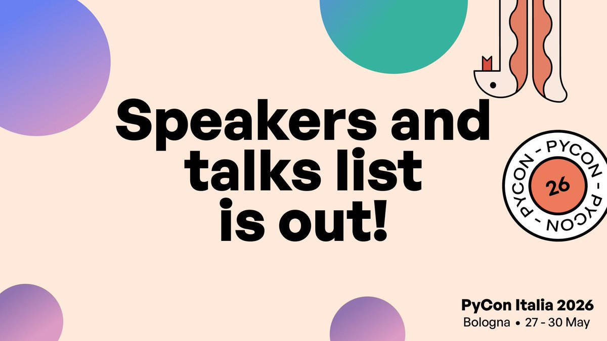 PyCon Italia tweet media