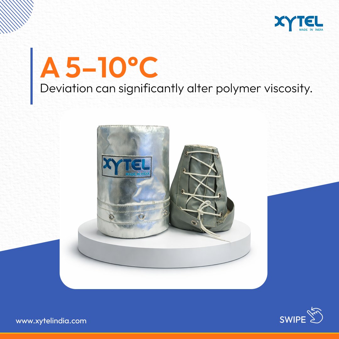 XytelIndia's tweet image. A 5–10°C deviation can alter polymer viscosity - and process stability.

Thermal precision defines output quality.

𝐗𝐲𝐭𝐞𝐥 𝐄𝐧𝐠𝐢𝐧𝐞𝐞𝐫𝐬 uniform heating around material behavior.

#PolymerProcessing #ThermalControl #Xytel
