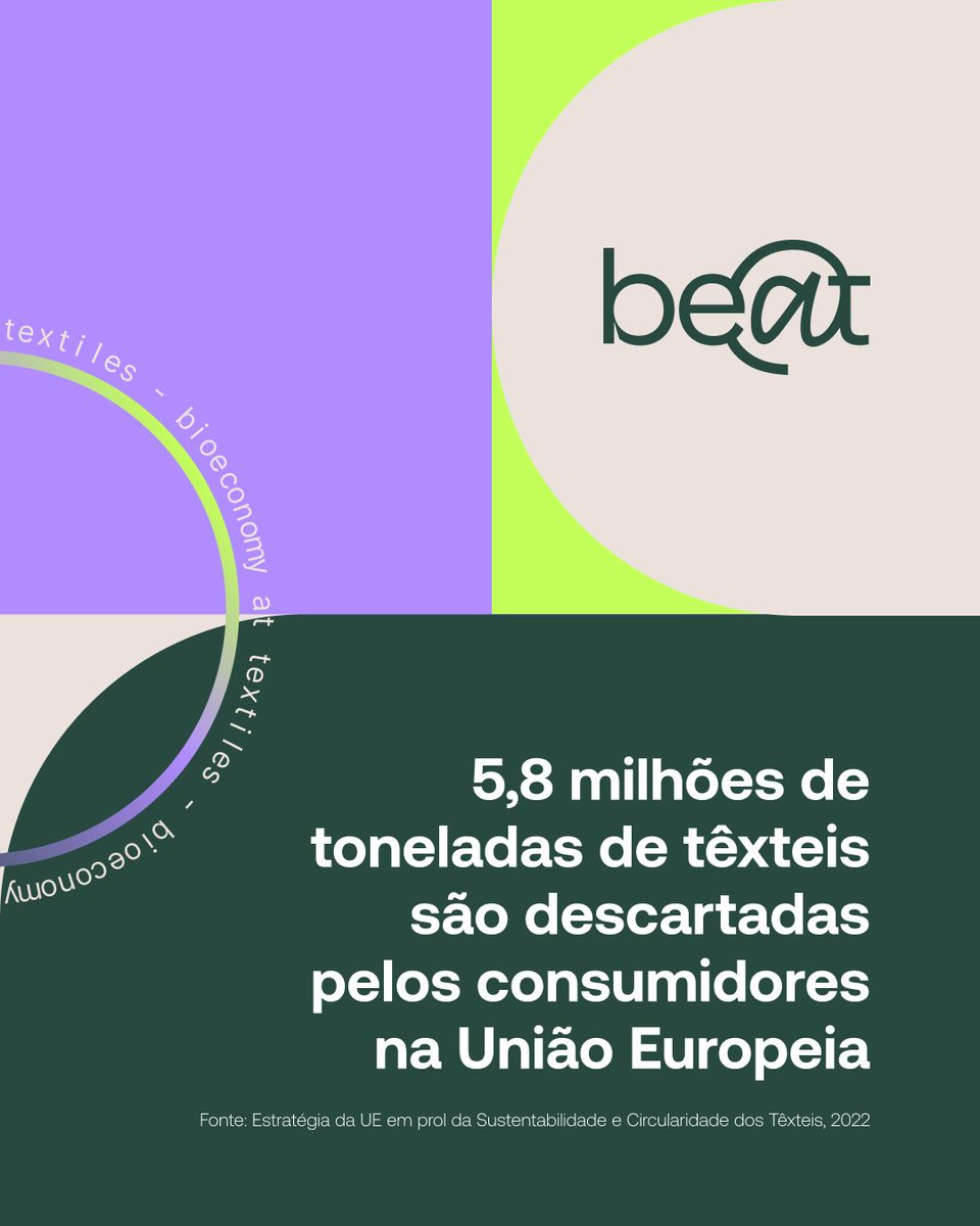 Beat_textiles's tweet photo. Sabias que, todos os anos, 5,8 milhões de toneladas de têxteis são descartadas pelos consumidores na União Europeia?
 
Descobre mais no Relatório de Sustentabilidade 2025: https://t.co/zPf8hPGwJv
 
#ConstruirOFuturo #RecuperaçãoEmAção https://t.co/dPYR011mt0
