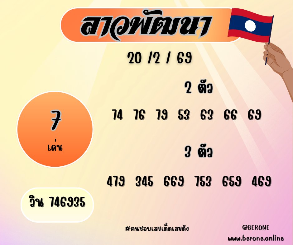pakguatd's tweet photo. วันนี้มี ตำລาวພັດທະນາ  🇱🇦
ห้ามพลาด เลขเด็ดเลขดัง ❗
สมัคsได้ที่👉 https://t.co/iB0NS9oyt0

#ธรรมนัส #หวยลาวพัฒนา #หวยลาวพัฒนาวันนี้ #หวยลาววันนี้ https://t.co/dVLaU8IS4B