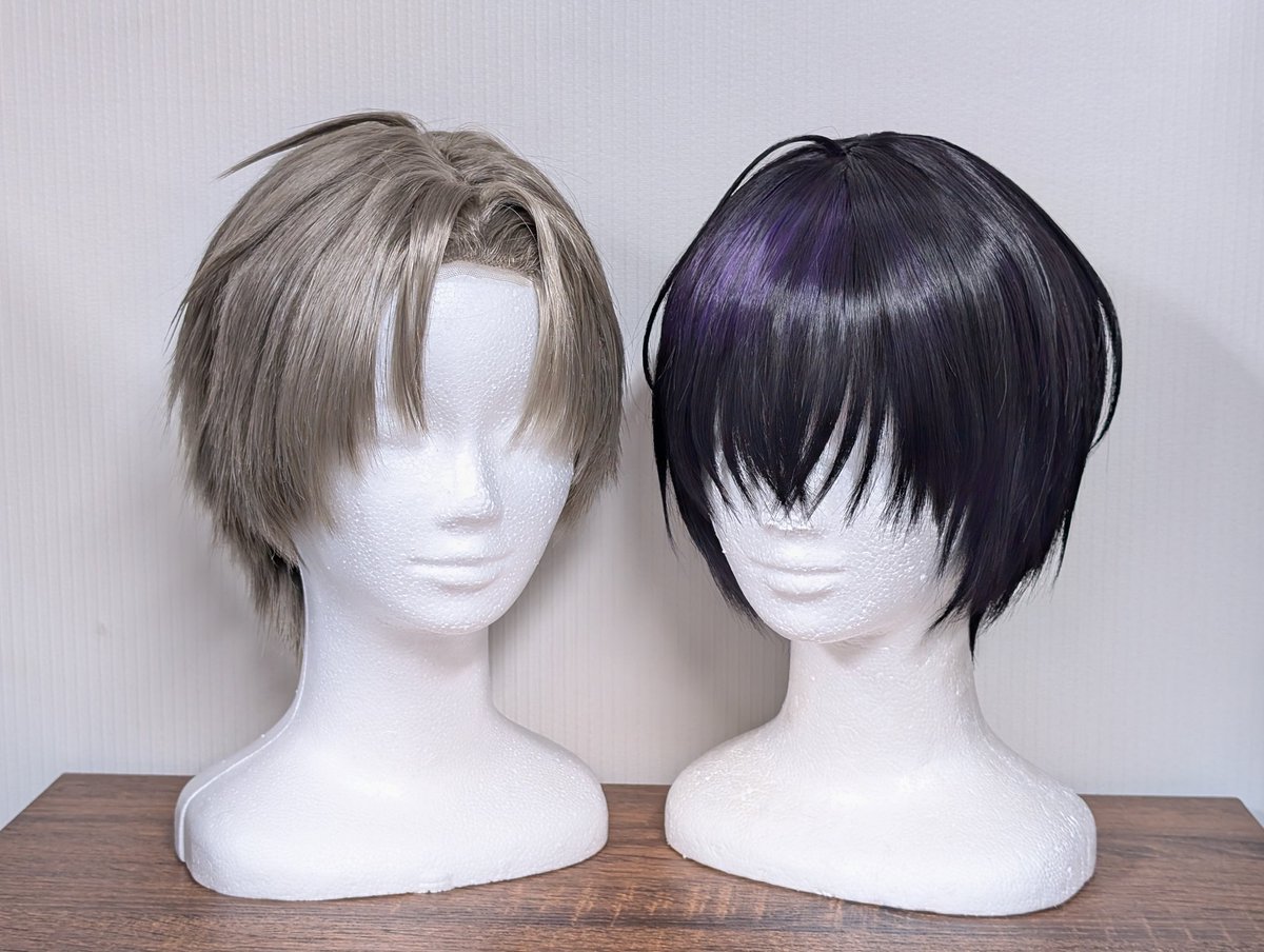 長谷部のウィッグ出来たよ〜✂️ いつの間にか増えてたもう一個は