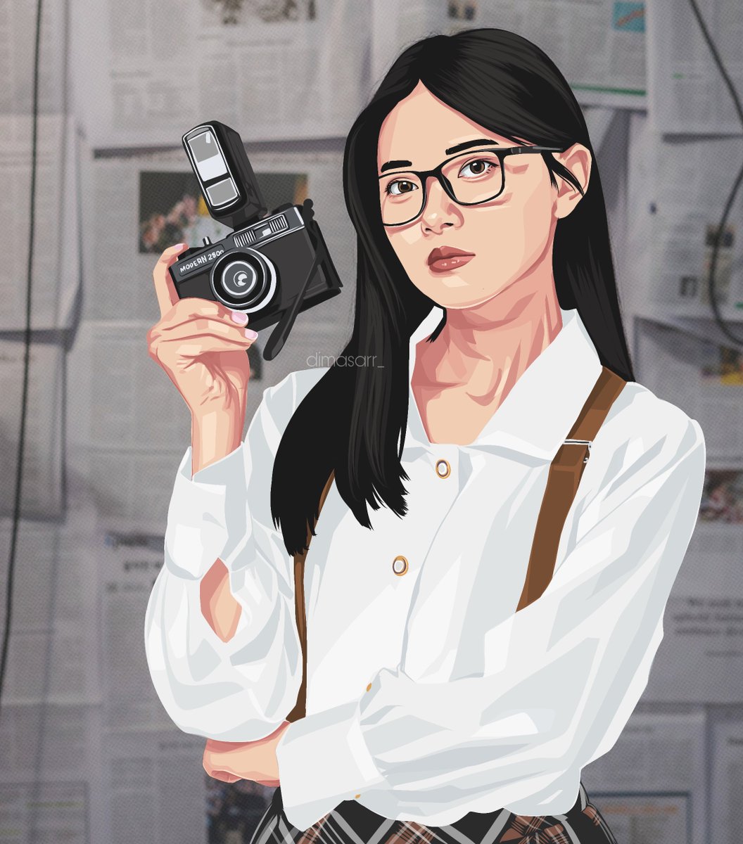 "Siapa mau aku fotoin?" <a href="/A_FionyJKT48/">Fiony Alveria Tantri</a> 

#48Artspace #Ramadhan48artgallery #JeketianArtwork #TGIF #FioArt