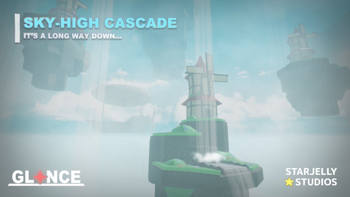 Pxlarius's tweet photo. Introducing Sky-High Cascade! ☁️🌊

Here, a persistent breeze blows a fine mist through the air, descending from the surrounding waterfalls.

Stay vigilant when the occasional clouds pass through!

PLAY HERE: https://t.co/P2MQ0MT2eF

#Roblox #RobloxDev https://t.co/2k03OzgEXR