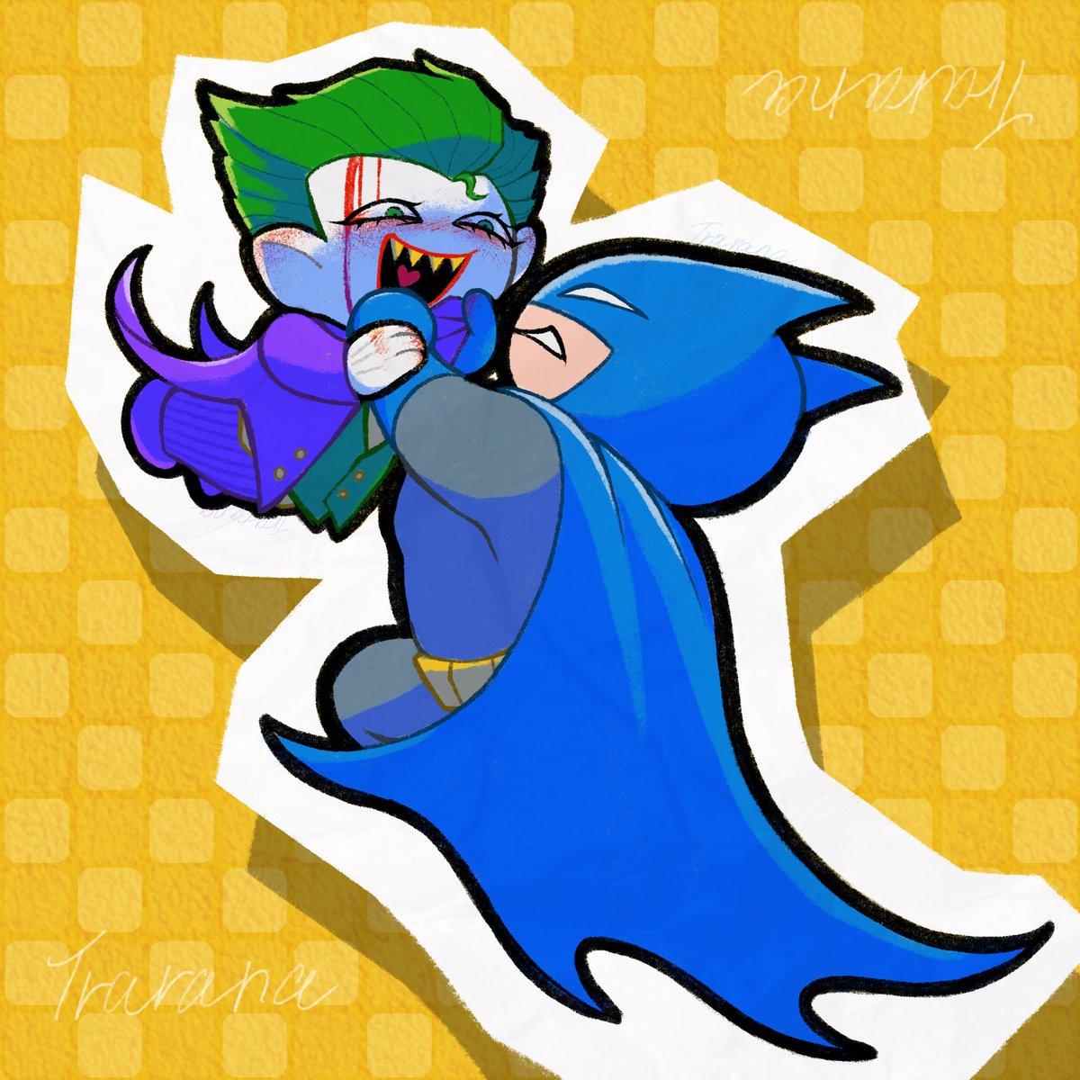 #batjokes
かわい〜いデフォルメなんとかしたいよの絵