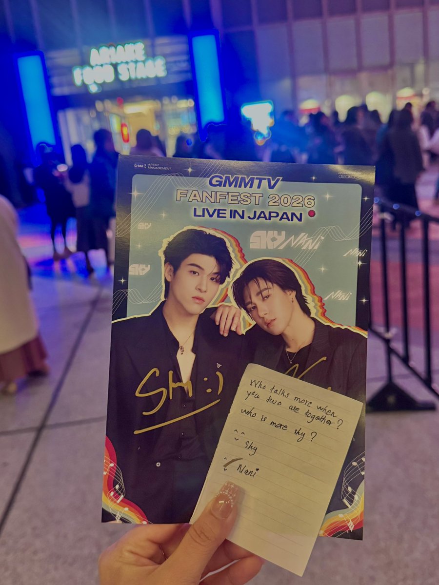 kittychue's tweet image. Sky chosed that when they’re together, Nani talks more and shy🫣😭

SKYNANI FANFEST TOKYO D1

#GMMTVFANFEST2026JP