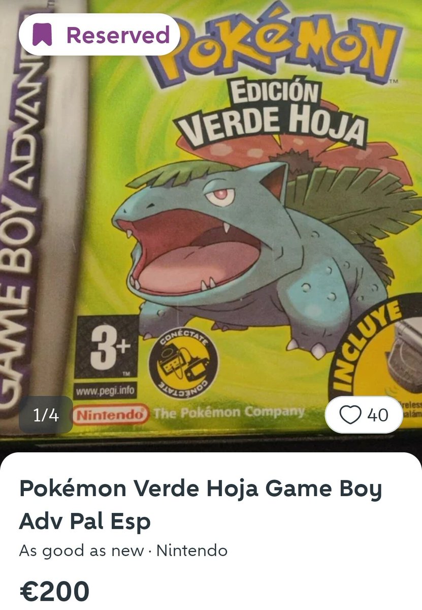 MrKaytos's tweet photo. Llegados a este punto hay que plantearnos una pregunta, y tenéis que tratarla con madurez, perspectiva y proporción. 

¿Qué es más abusivo? 

¿Que te vendan un Pokémon Verde Hoja/Rojo Fuego de GBA completo en formato físico a 200€ o que te vendan una ROM digital a 20€?

Dime. https://t.co/E8hY96ifbq