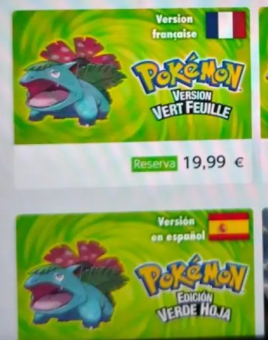 MrKaytos's tweet photo. Llegados a este punto hay que plantearnos una pregunta, y tenéis que tratarla con madurez, perspectiva y proporción. 

¿Qué es más abusivo? 

¿Que te vendan un Pokémon Verde Hoja/Rojo Fuego de GBA completo en formato físico a 200€ o que te vendan una ROM digital a 20€?

Dime. https://t.co/E8hY96ifbq
