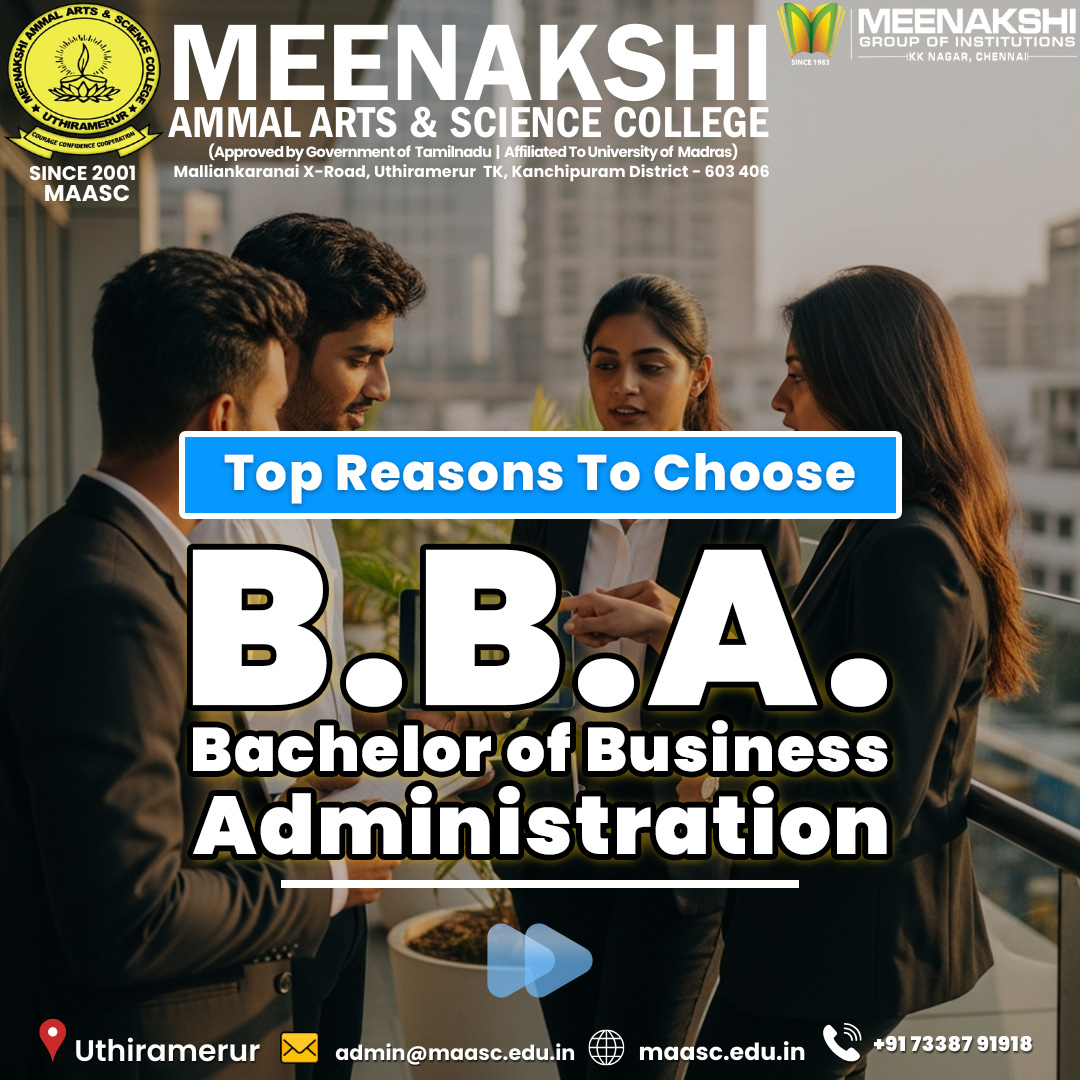 maasc_edu's tweet image. Want to Lead, Manage &amp;amp; Build Your Own Business One Day? Read This Before Choosing BBA… 👀💼

If you’re serious about business strategy and future growth, this is your sign. 🔥

Website: maasc.edu.in

#admissionsopen #bbaadmission #uthiramerur #businesscareer