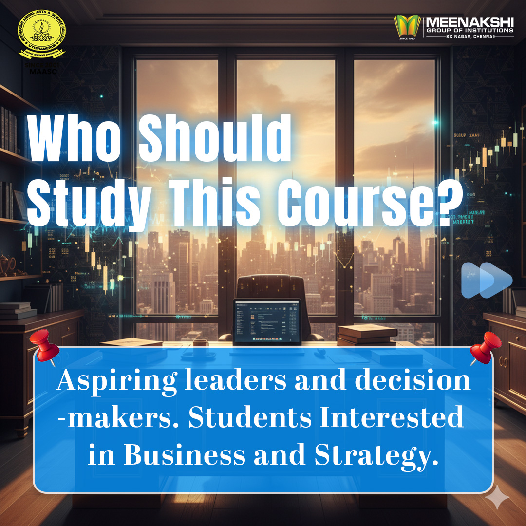 maasc_edu's tweet image. Want to Lead, Manage &amp;amp; Build Your Own Business One Day? Read This Before Choosing BBA… 👀💼

If you’re serious about business strategy and future growth, this is your sign. 🔥

Website: maasc.edu.in

#admissionsopen #bbaadmission #uthiramerur #businesscareer