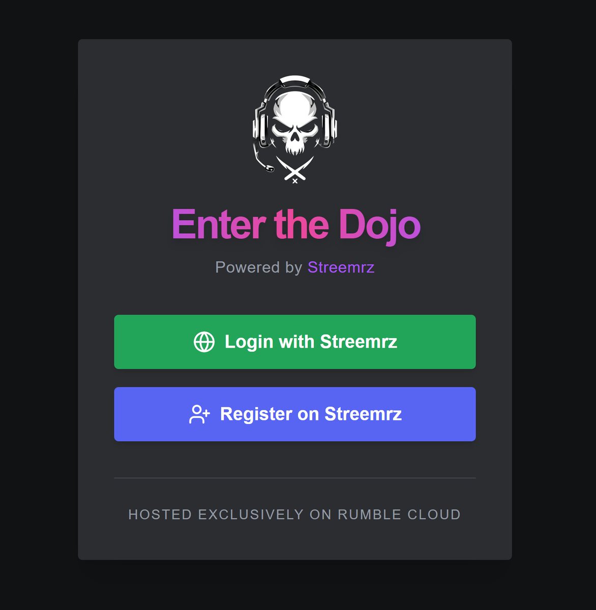 Hmmmm.....

A brand new Discord alternative with encrypted comms and messages and hosted exclusively on <a href="/rumblecloud/">Rumble Cloud</a>.

Wonder if there is a sponsorship opportunity <a href="/chrispavlovski/">Chris Pavlovski 🏴‍☠️</a>?.

#Dojo #Streemrz streemrz.com