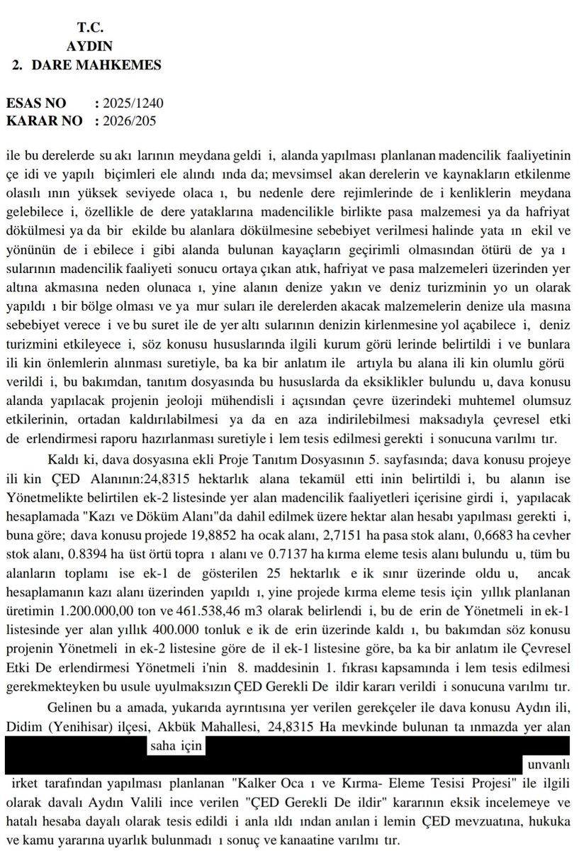Bu gönderiyi olabildiğince geniş alana duyurmakta bana destek verebilirseniz, Türkiye'de tabiatı koruma yönündeki hukuk mücadelesine önemli destek vermiş olursunuz. Minnettar olurum.

Hem X hem Instagram hesaplarımdan, Milas Akbük mevkiindeki tabiatı katleden madenlerle hukuk