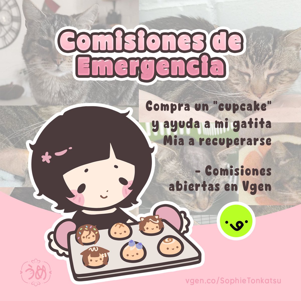 ❤️‍🩹Emergency Commissions .ᐟ

He abierto comisiones de emergencia para costear los gastos médicos de mi gatita Mia. 

Ella ha vuelto a ser hospitaliza el día 19 de febrero, por tercera vez ya que, su medicación no la ha estado ayudando y lo que la mantiene con dolor, tensión y