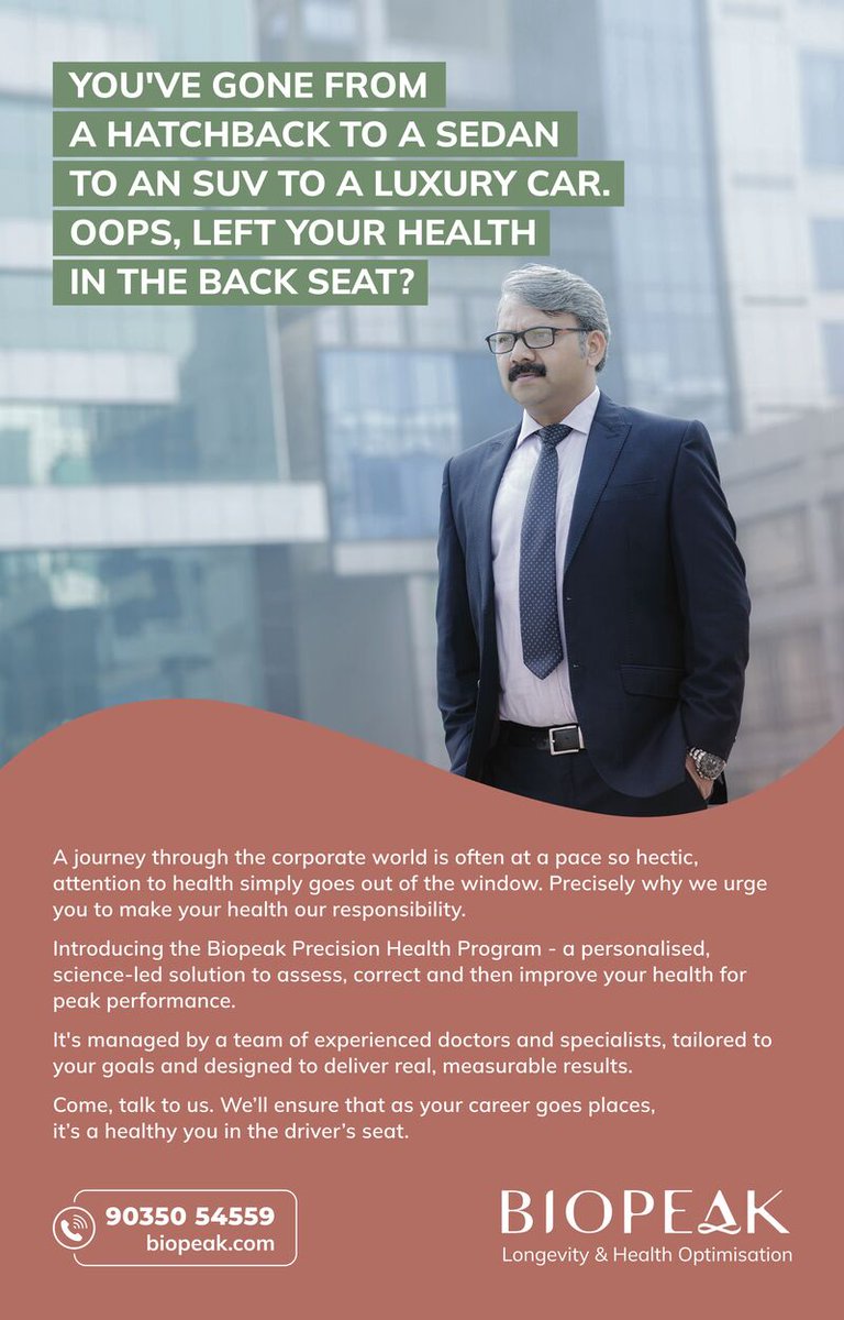 Superb headlines! And perfect body copy to go with it! Excellent work by Manoj Jacob/Jacob Creative!