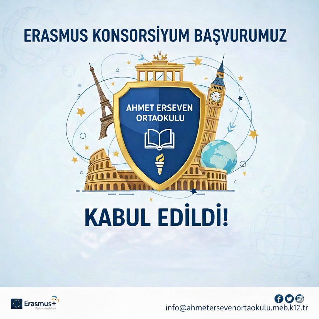 Erasmus konsorsiyum başvuru projemiz kabul edildi, Uluslararası Öğretmen ve Öğrenci hareketliliğinde bizde varız... 
#Erasmus 
<a href="/mserkansahin/">Dr. Muhammed Serkan SAHIN</a>