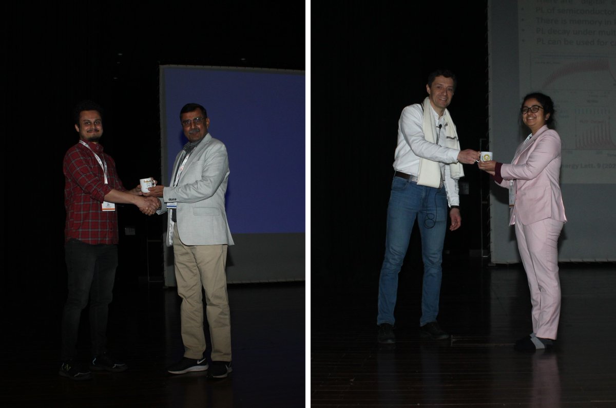 prasunchem's tweet photo. Technical session 12 of NaMoSBio 2026 international conference at IISER Kolkata, India (https://t.co/hf5F0ES9Jt):Awarding the students for asking the best question in the lectures of Prof. Anunay Samanta,University of Hyderabad,India;Prof. Ivan Scheblykin,Lund University,Sweden. https://t.co/YtPWLvq70K