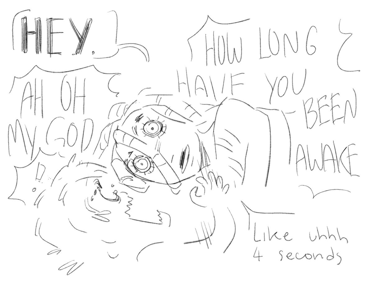 hc that Jabber has a habit of waking up fast and opening his eyes immediately 

#janka #GachiArt