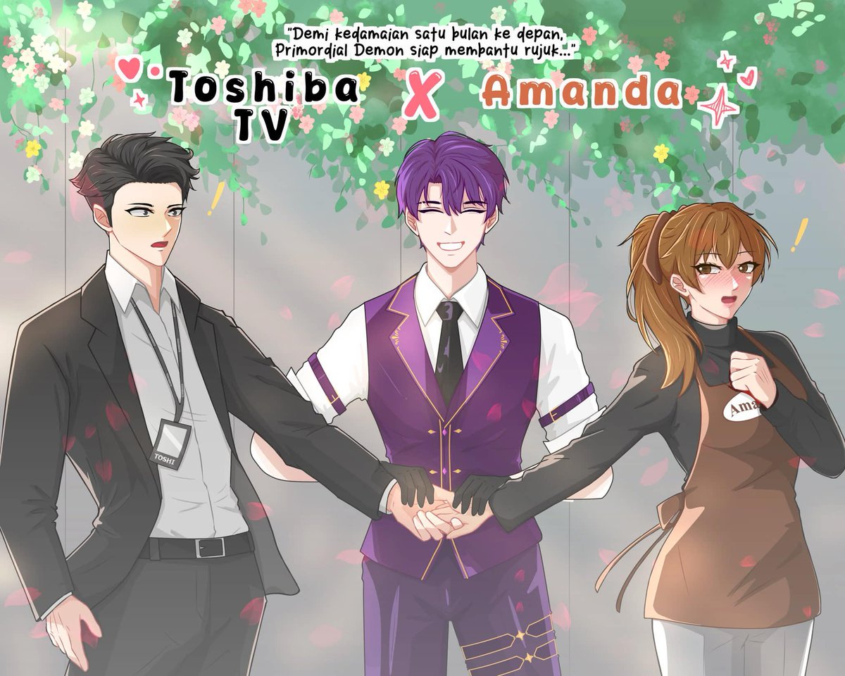 Sudah sudah, kalau mau langgeng kalian harus akur-akur yeah. Biar aku aja yang salah.😞

Art by <a href="/ttidaksukapedas/">Eng ~•Commission Open••</a> 
#AmandArt #ToshibArt