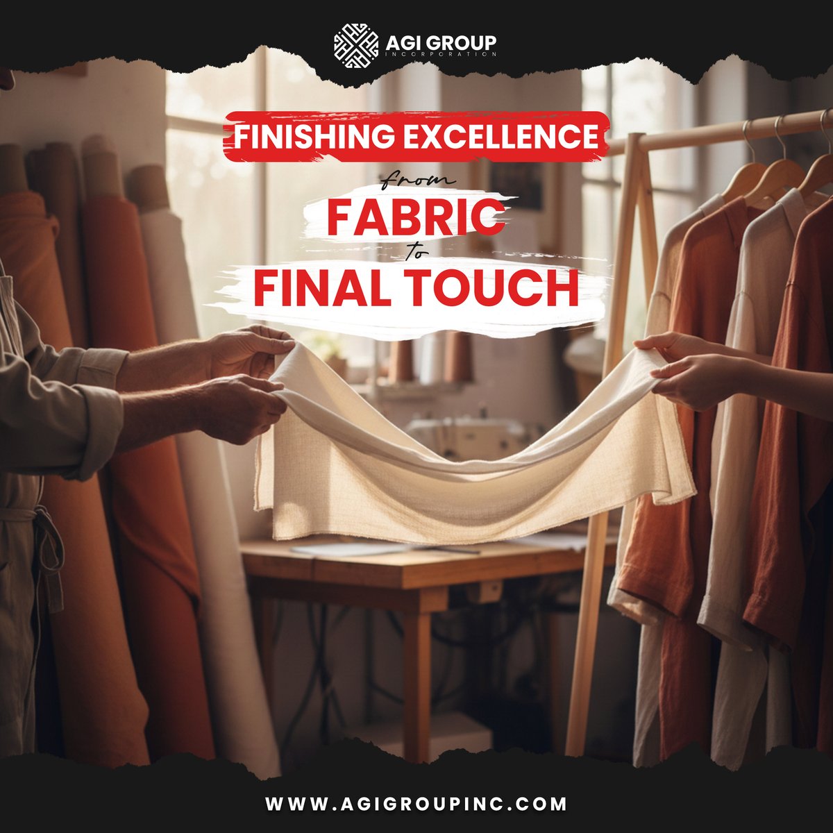 agigroupinc's tweet image. Every AGI Group product undergoes meticulous finishing because details define quality. 🧵

#AGIGroup #ApparelManufacturing #B2BTextiles #FinishingProcess