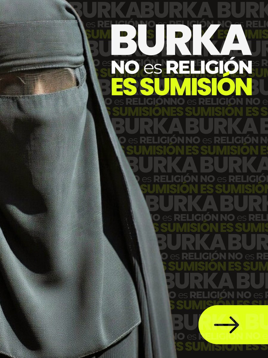 PPCatalunya's tweet photo. ‼️ El burka no es religión, es sumisión. https://t.co/5htVIXSSJr