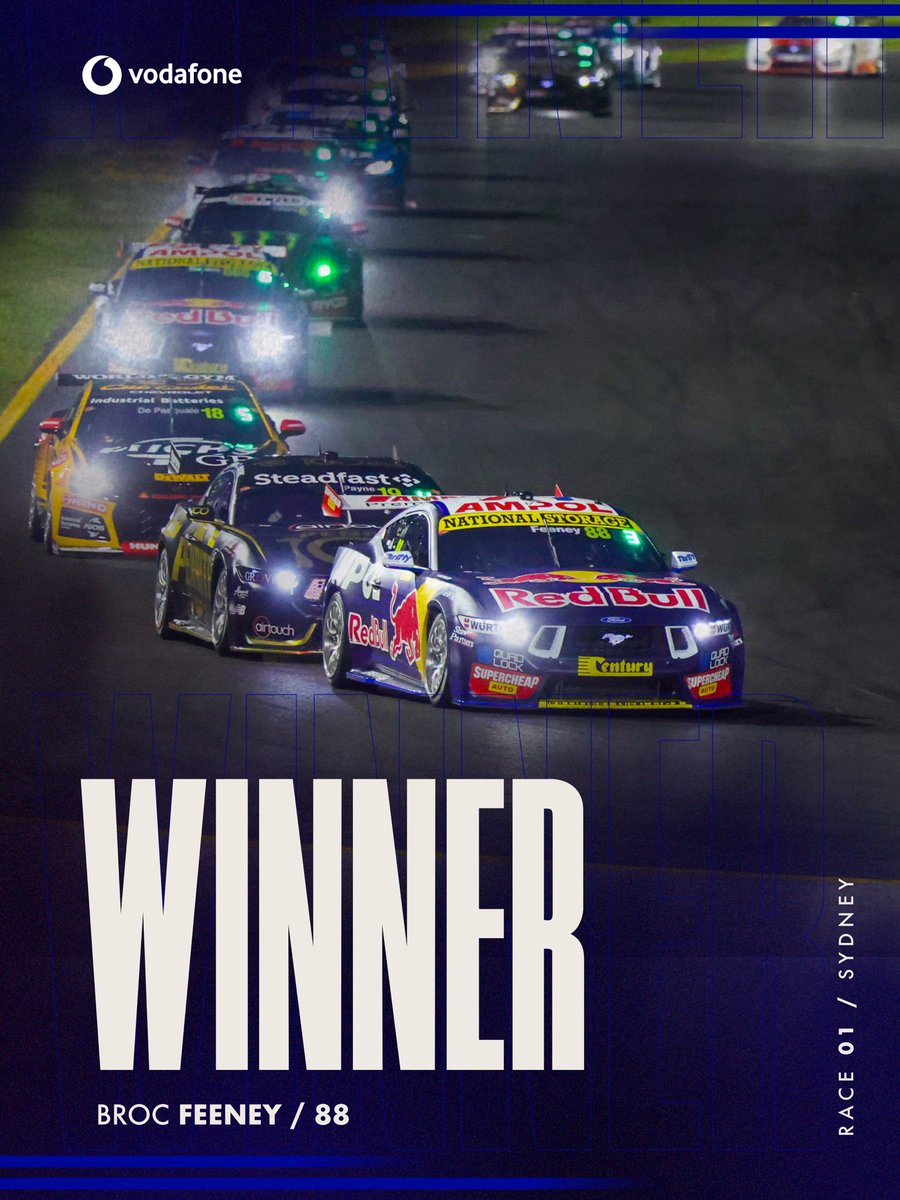 In the words of <a href="/brocfeeney93/">Broc Feeney</a> YEE HAW 🤠 Broc takes the first win of the year for the blue oval! 🐎