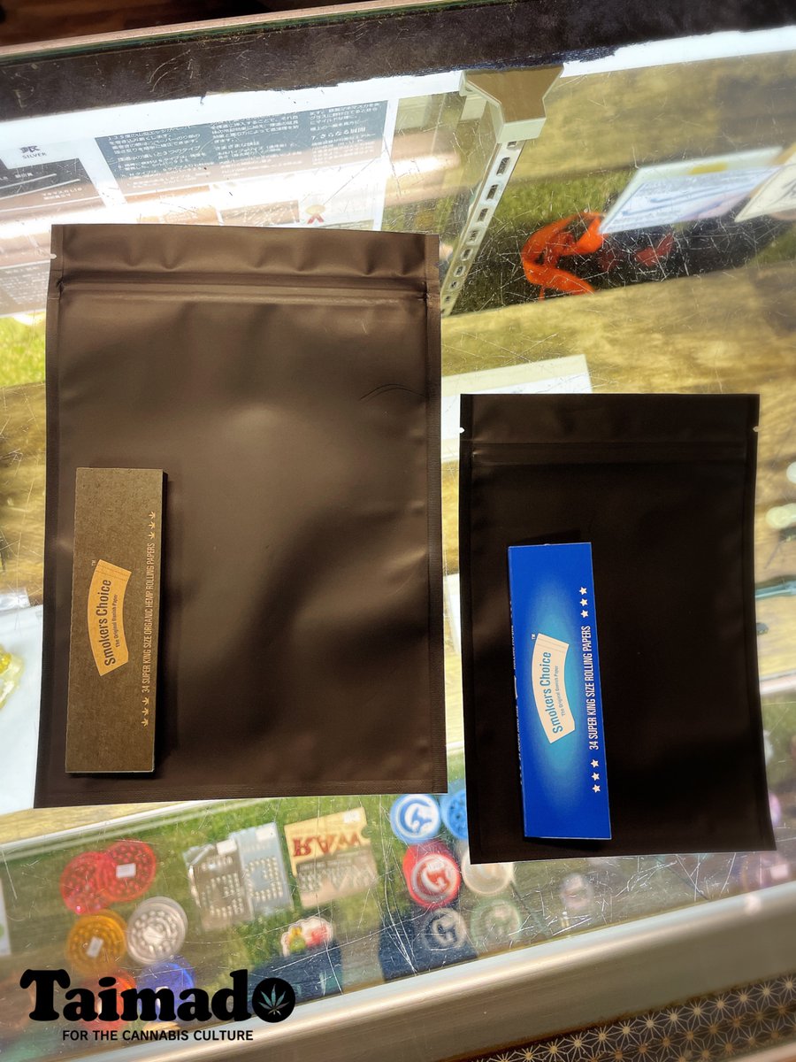 皆さま こんにちは🌱
大麻堂(Taimado)です。

本日は再入荷した臭いが漏れない魔法の袋を紹介します！

食品グレードの保存袋が各サイズ揃って入荷しました✨

ニオイ漏れしない魔法の袋で、遮光性あり品質を保持します◎

乾燥や劣化も防ぎ、この時期にもマストバイですね😊

taimado.com/onlinestore/pr…