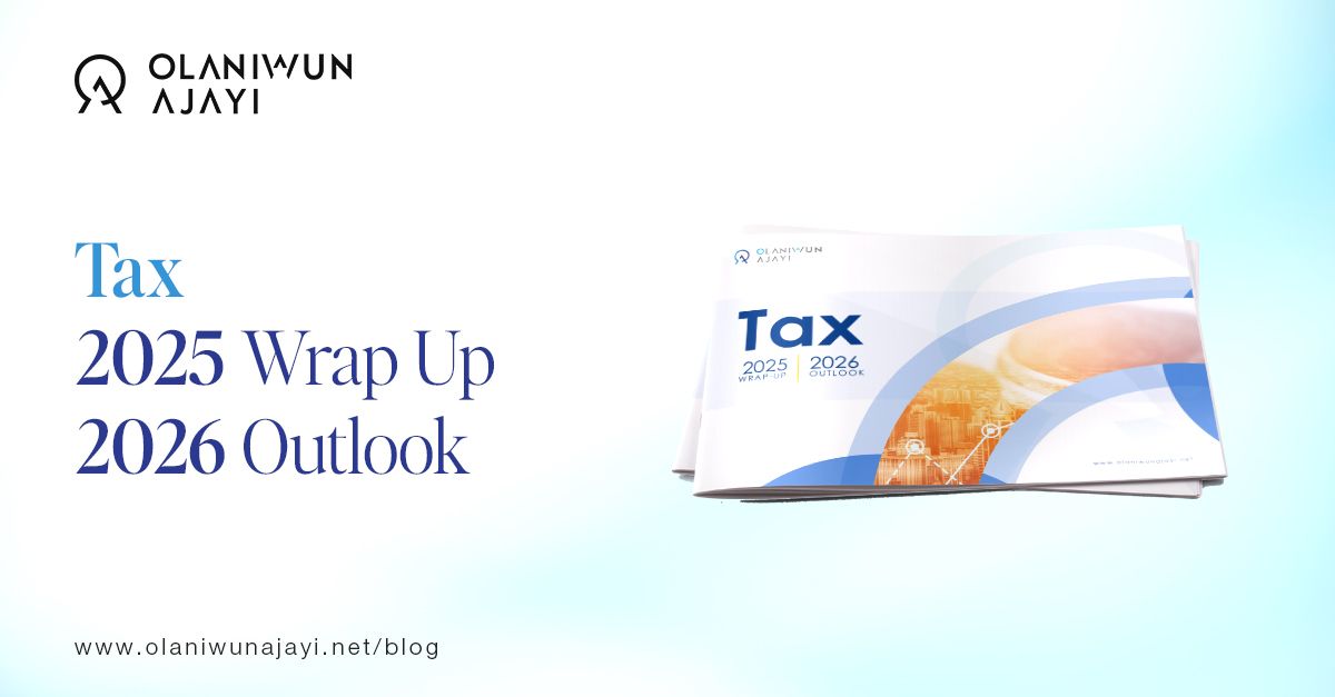 OlaniwunAjayiLP's tweet image. This publication highlights the defining developments of 2025 and outlines the emerging themes expected to shape compliance and engagement in the year ahead. 

Read now: olaniwunajayi.net/blog/tax-wrap-… 

#OALP #LegalOutlook #Regulations #Nigeria #Tax