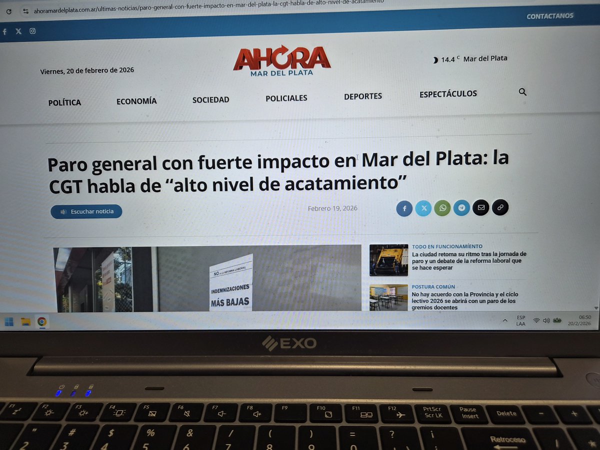 En mar del plata todos los ciudadanos saben que esta portada de AHORA MDP es mentira. La actividad fue plena en toda la ciudad. La movilización fue de aparato   político sindical.