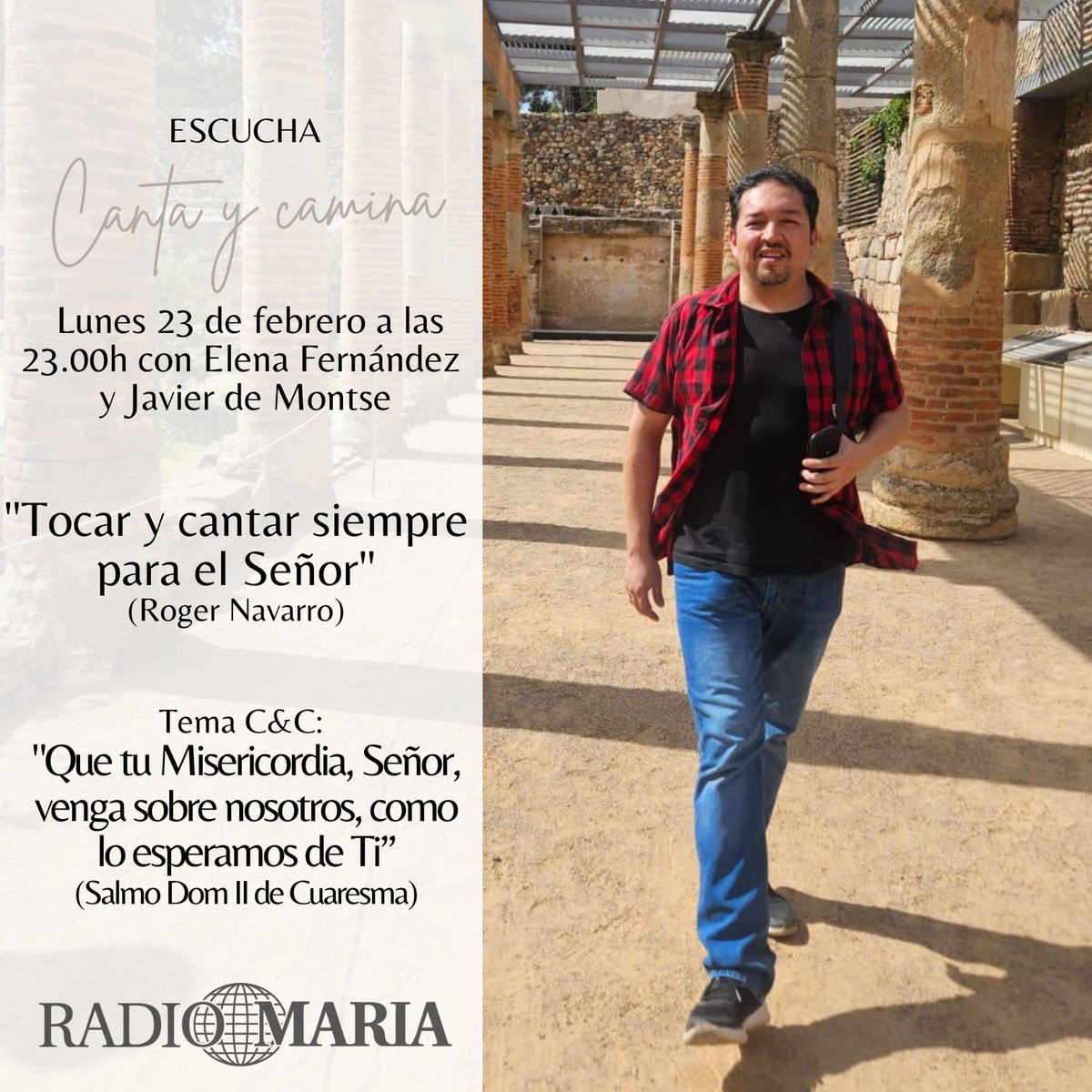 cantaycaminarm's tweet photo. ¡Hola, hola! Un pequeño recordatorio de nuestro programa de esta noche, con @poverellacm, en @RadioMariaSpain. Un abrazote y que Dios os bendiga+ #RadioMaría #formación #testimonio #Dios #fe #música #music #salmodia #salmo #Cuaresma https://t.co/WZdmwy87zu