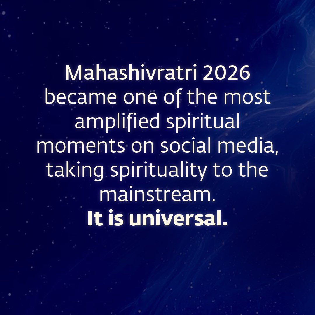 Isha Foundation tweet media