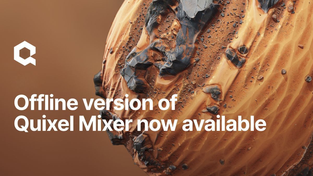 theCGchannel's tweet image. Epic Games has discontinued Quixel Mixer

The material-authoring software will get no further updates or support, but the final release, #QuixelMixer 2023.1, will run offline indefinitely, unlike previous versions

cgchannel.com/2026/02/quixel… 

#texturing #gamedev #VFX @quixeltools