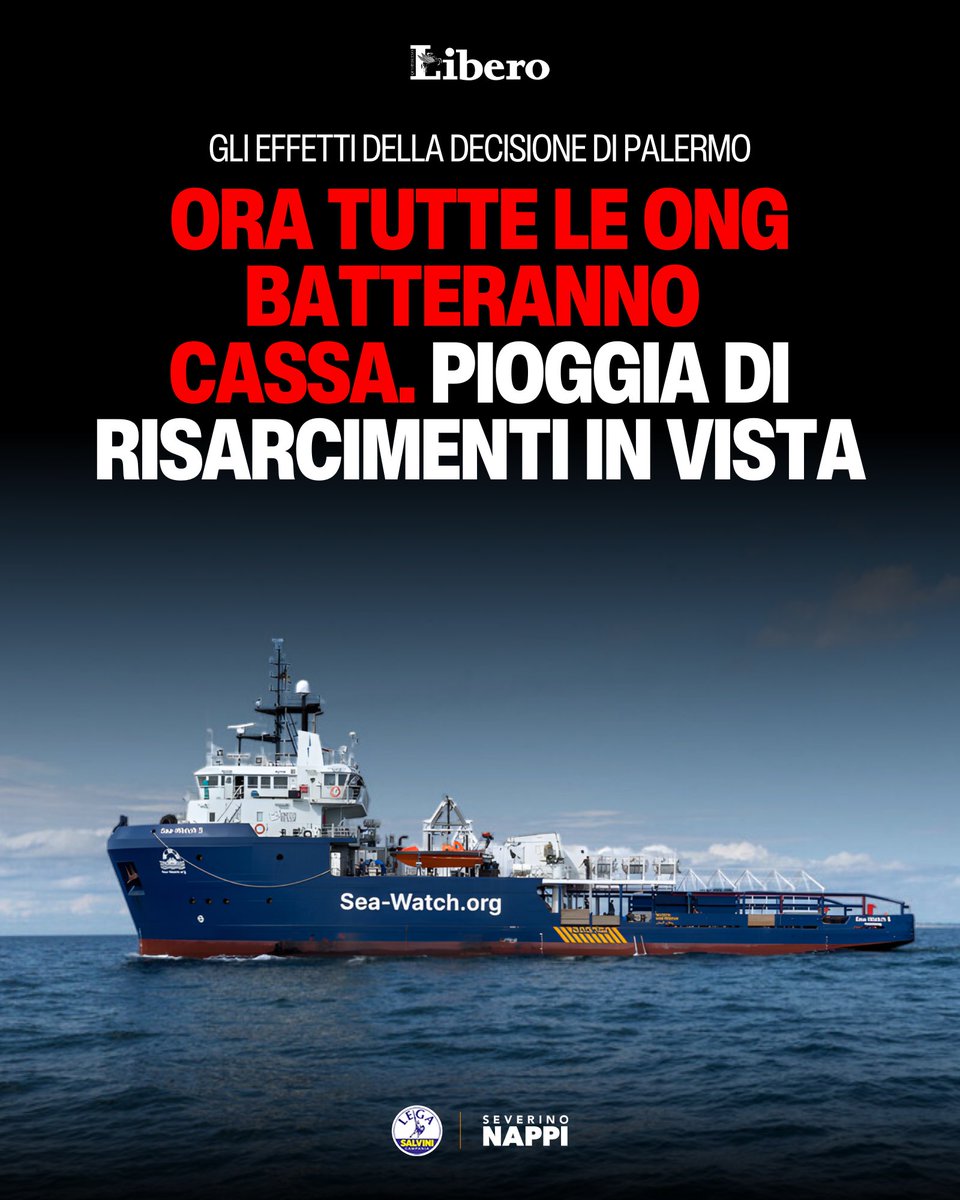 Dopo la sentenza su Sea Watch, ora il rischio è un effetto domino.

Fermi annullati, sanzioni cancellate, richieste di risarcimento pronte a partire: alla fine il conto rischia di diventare una pioggia di milioni a carico dello Stato.