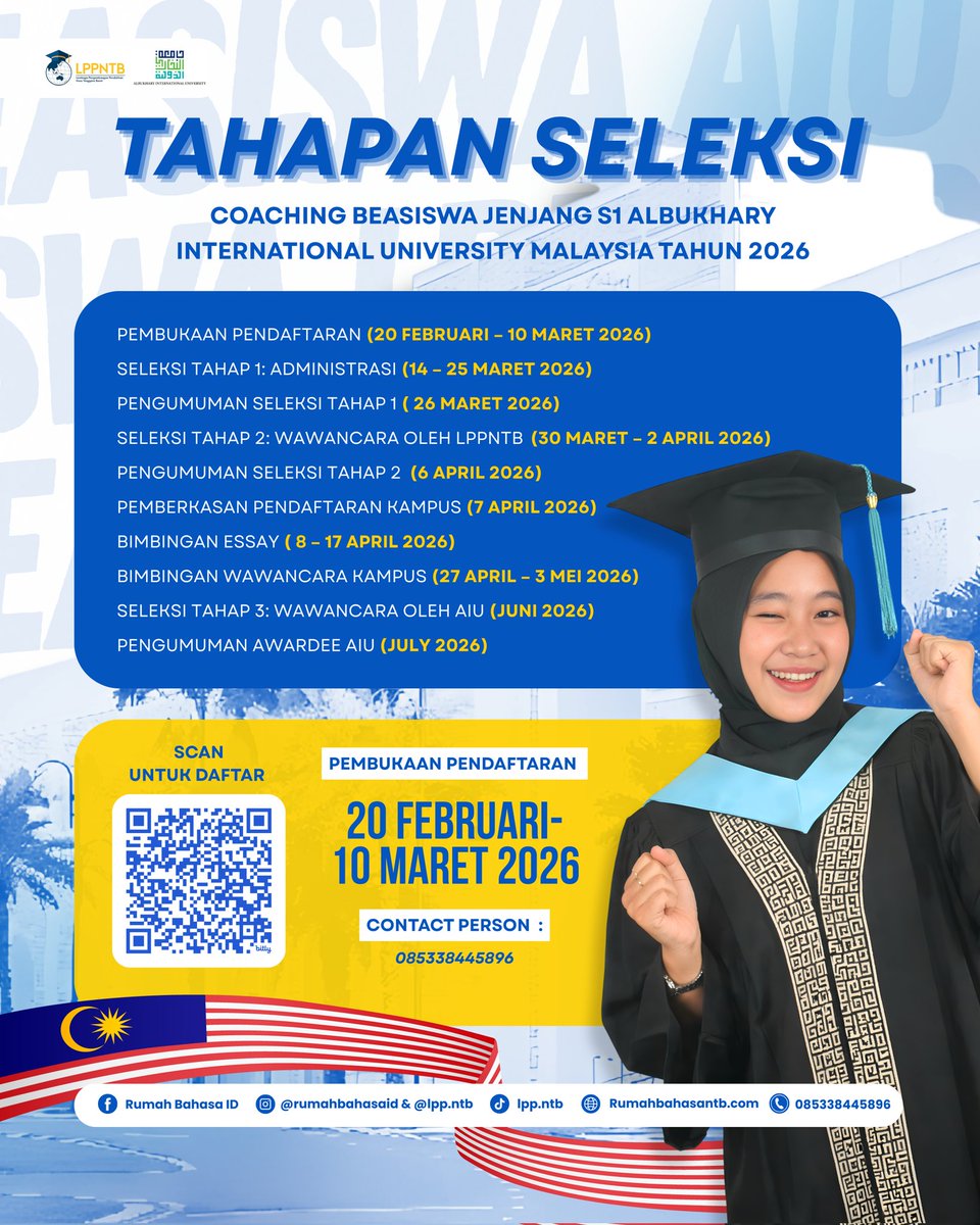 learnwithelpi's tweet photo. Seleksi Coaching Beasiswa S1 Al Bukhary International University!🎓 https://t.co/h9CbZb3Y8R