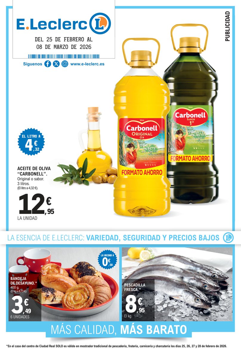 🛒 Hiperofertas 4 en EꓸLeclerc Soria. Del 25 feb al 8 mar. Llena tu despensa con la calidad de siempre y cuida tu hogar sin gastar de más. 
¡Te esperamos! 👉 folletos.e-leclerc.es/eleclerc-spain…