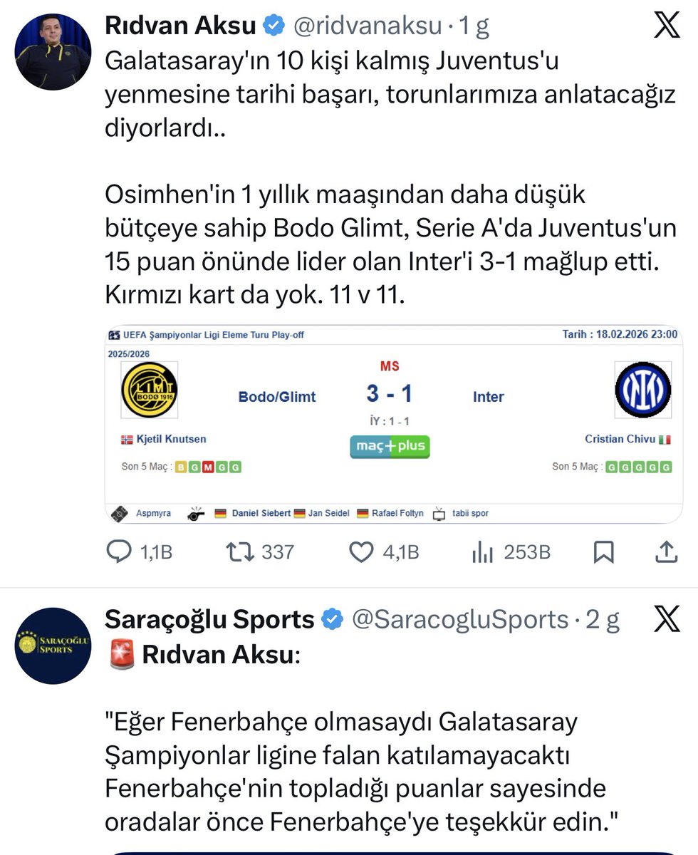 Galatasaray taraftarına çok önemli bir uyarı yapmayı, hiçbir büyük Galatasaray hesabı yapmadığı için yapmak zorunda hissettim kendimi, okumanız mühim.

Rıdvan Aksu isimli zâtın bu kadar kendisine küfür/hakaret ettirmeye çalışması, tamamiyle X üzerinden kendisine gelen