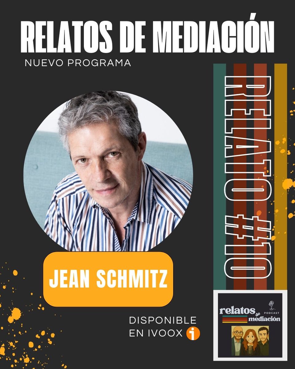 relatosdemediac's tweet photo. ¡Por fin! La espera ha merecido la pena, ya podéis escuchar nuestro programa con @Jeansmich Gracias por tu compromiso y tu entusiasmo, todo un chute de energía. En IVOOX y resto de plataformas habituales.
#justiciarestaurativa #practicarestaurativa #mediación #podcasts https://t.co/tB1ZCJvHb5