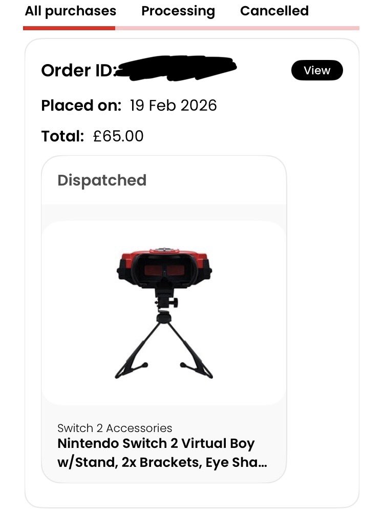 Oh I Forgot to Say on My Vlog I’m Taking a Hiatus on Vlogging.. But Hope You Enjoyed My New Vlog.. Let Alone I Mentioned on The Vlog I Was Getting The Nintendo Switch Online Virtual Boy from CEX Using My Vouchers.. Then Got It Last Night While They Had One In Stock and On Its Way
