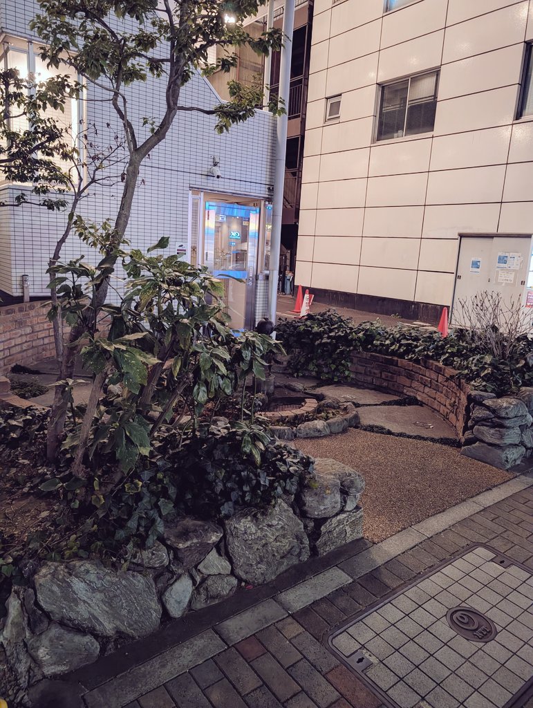 kazumaru884's tweet photo. ビルの合間に小さな秘密の庭を見つけました🔭
観光地でも何でもないけれど、暗がりに浮かぶ蛇口と石組みが、どこか遠い山里の泉のような静けさを纏っていて。
夜の空気の中に確かな水の気配と春の近さを感じた、寄り道散歩👣
No.047:都会の隠れ泉 💧
#joyney #散歩 #春を探す #中央区 https://t.co/dQ4JJvnjlv