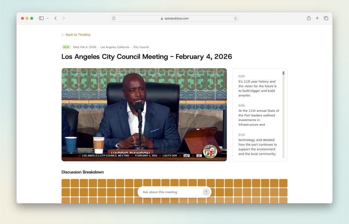 __IsaacT__'s tweet photo. Check it out: https://t.co/IISPaSvsCz

Currently tracking a mix of cities across California, looking to scale it further and synthesis more structured data from video contents and city meetings https://t.co/K3LGlGuJ1n