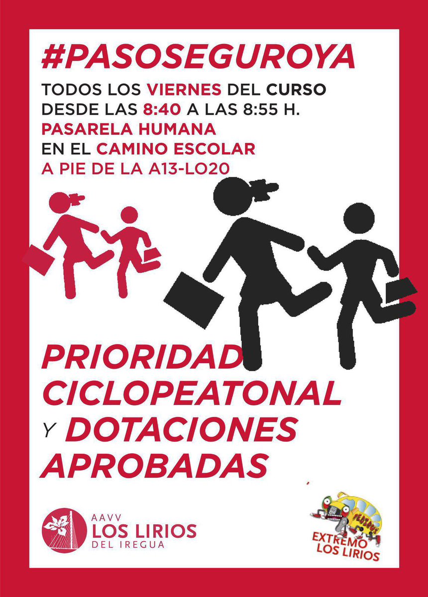 <a href="/elkbdice/">Enrique Cabezón</a> <a href="/LpezAraquistain/">Íñigo López-Araquistáin Oserin</a> Todo esto nos pasa por apoyar a <a href="/aavvloslirios/">AAVV Los Lirios del Iregua</a> y a <a href="/AALoslirios/">Asamblea Abierta de Los Lirios</a> 🤜🤛

#pasoseguroya
#consultoriodigno