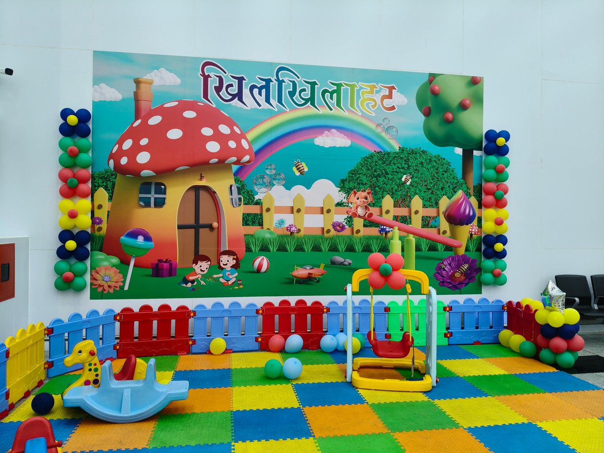 All set to add more smiles to every journey! 

Join us for the opening ceremony of the Children’s Play Area at Surat Airport. A fun &amp; safe space ready to make travel enjoyable for our little flyers!
#HappyTravel
<a href="/RamMNK/">Ram Mohan Naidu Kinjarapu</a> <a href="/MoCA_GoI/">MoCA_GoI</a> <a href="/vipinkumarIAS/">Vipin Kumar</a> <a href="/AAI_Official/">Airports Authority of India</a> <a href="/aairedwr/">Regional Executive Director WR</a>