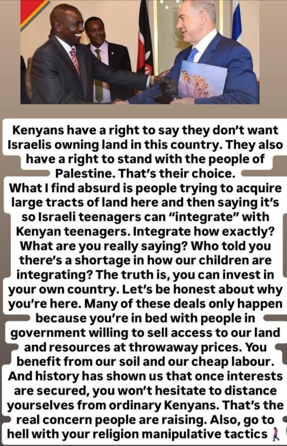 agarjk9's tweet photo. @Mwafreeka Lol.  you didn't even listen to the report. Kenyans fight in US. Same in Russia. Niko sure wakenya wako wengi sana Gaza. ICJ call it a gen🤮cide.
Land is a very serious issue in Kenya.  You're a bigger figure now than time ya Gaddafi &amp; the internet is bigger. We've noticed. https://t.co/sEgzB10a1E