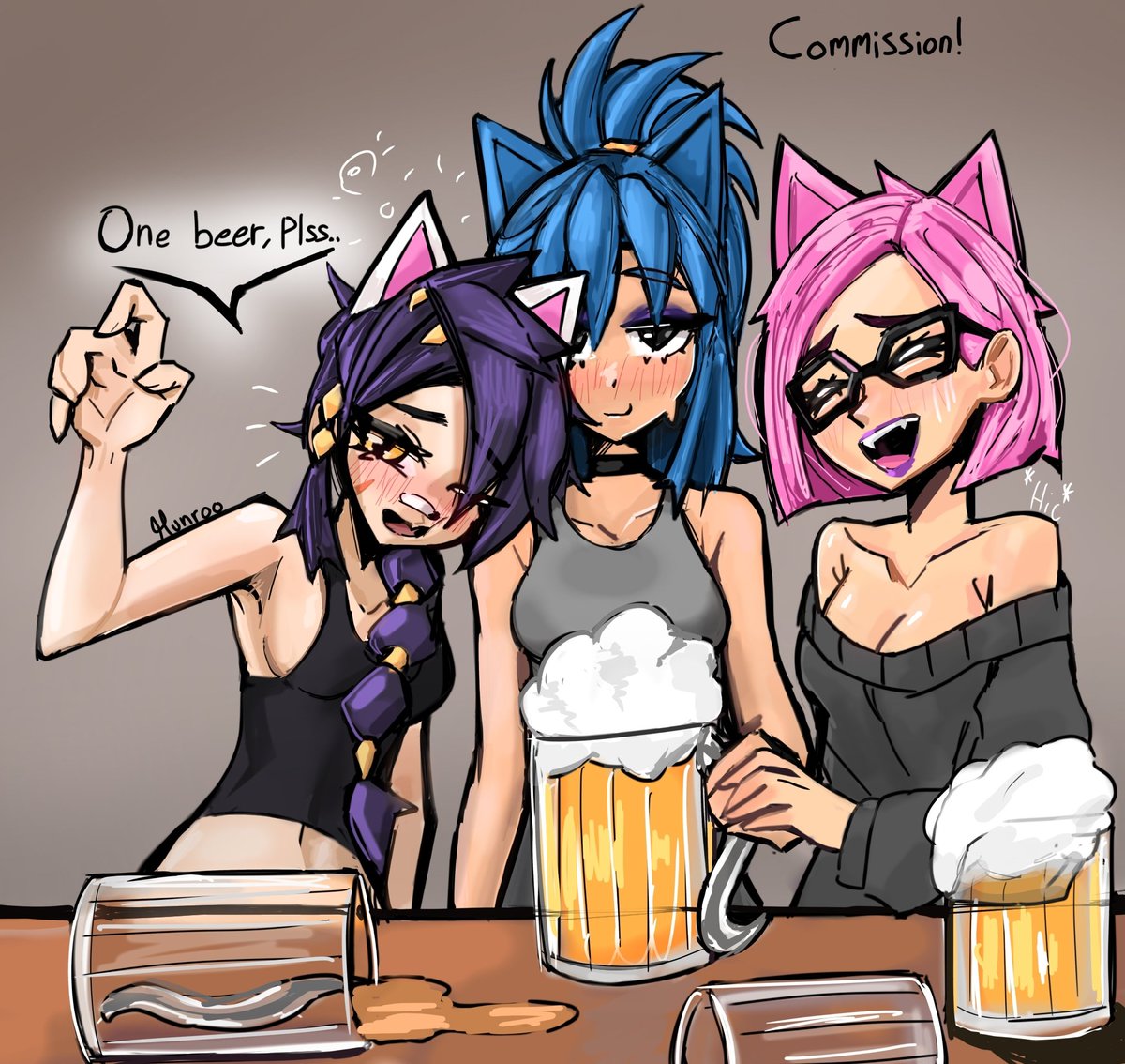"A Girls Night Out 😼". drawing for <a href="/Lynx19373467/">lynxkassandra_22</a> ✨️ !!! Thanks so much for choosing me! ❤️ #fortnite #FortniteArt