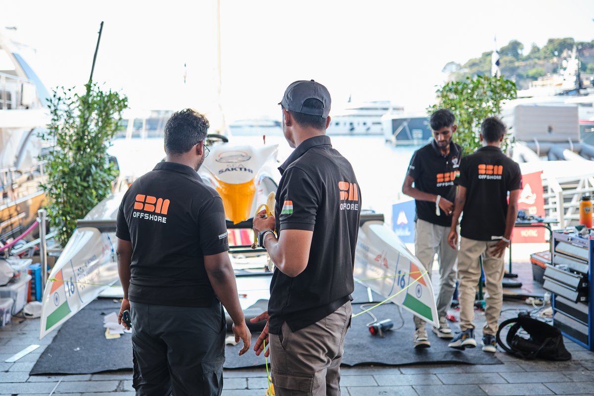 TeamSeaSakthi's tweet photo. What a wonderful morning!
No maritime holiday today.
But the ocean doesn’t pause — neither do we.

#TeamSeaSakthi #energyboatchallenge #mebc2026 #yachtclubmonaco #SBMOffshore 

@yachtclubmonaco https://t.co/1TLz08jmAY