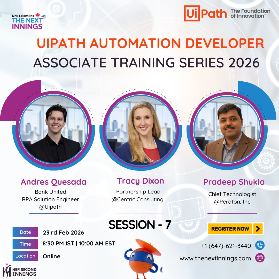her2nd_innings's tweet photo. 🚀 Ready to Level Up Your RPA Game?

Register now:https://t.co/YjrKqY0Yjf

Don’t just build automations. Learn to orchestrate them. 💡

#UiPath #RPA #AutomationDeveloper #Orchestrator #TechLearning #CareerGrowth #Upskill #AutomationCareers https://t.co/lq7A5O7gGm