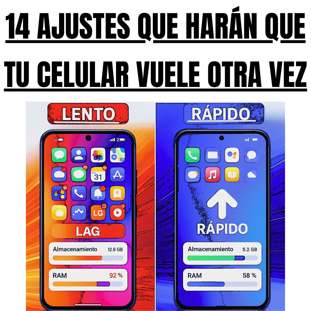 _IntelArt's tweet photo. ¿Vas a comprar un Celular nuevo porque el que tienes se puso lento?.

Antes de gastar dinero $$$, mejor recupéralo y haz que vuele otra vez.

14 TRUCOS SIMPLES que Optimizan tu Celular y Recuperan su Velocidad 🧵⬇️