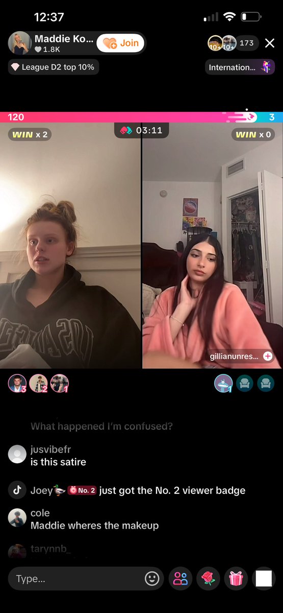 No better way to end the night then with Maddie Kowalski TikTok live collab with this Gillian chick