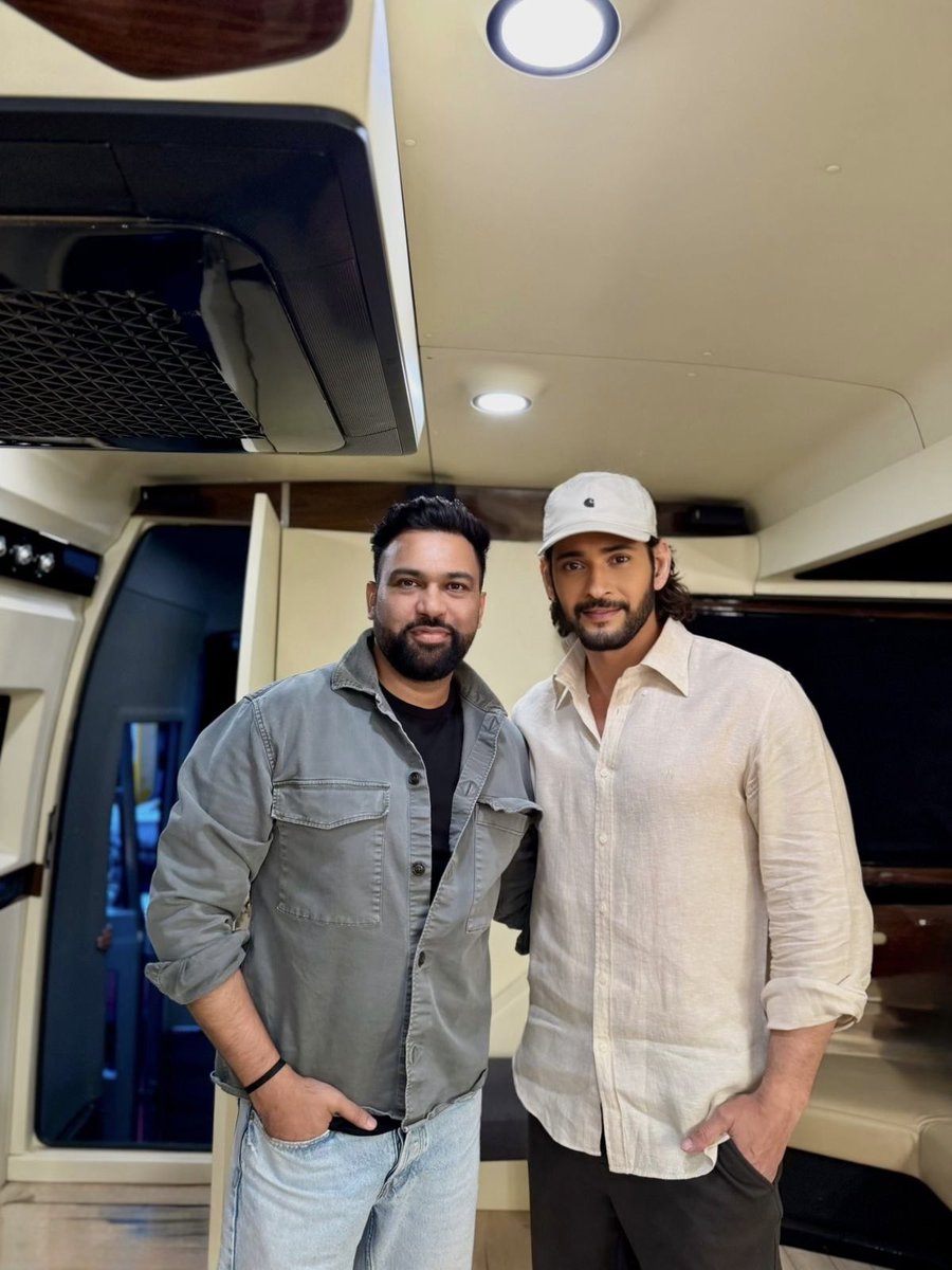 What a delightful day spent <a href="/urstrulyMahesh/">Mahesh Babu</a> — great conversations, great energy. Keep shining bright, Mahesh Babu ✨🌟