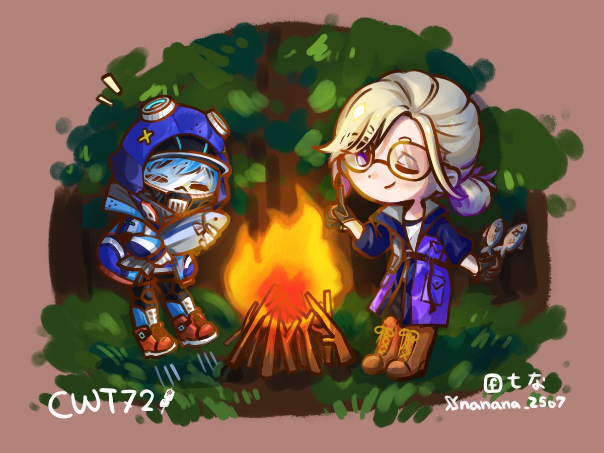 ⛺️🔥
#ツイステファンアート 
#twstファンアート